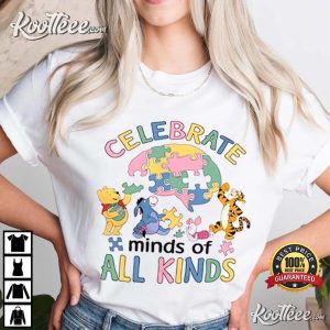 Autism Awareness Shine Bright Winnie The Pooh T-Shirt