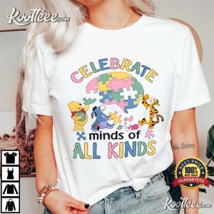 Autism Awareness Shine Bright Winnie The Pooh T Shirt 2