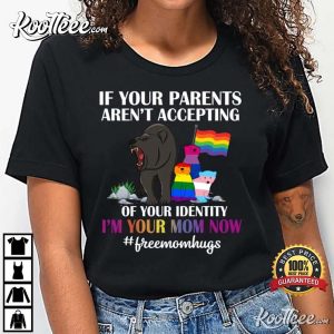 Free Mom Hugs LGBT Pride Mama Bear T Shirt 3