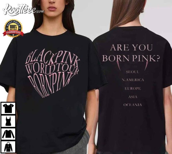 Black Pink Coachella Born Pink World Tour 2023 T-Shirt