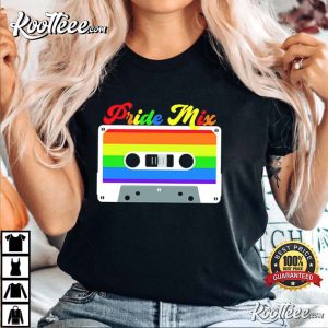 Pride Mixtape LGBTQ Funny Bisexual Gay Pride T Shirt 2