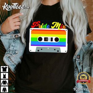 Pride Mixtape LGBTQ Funny Bisexual Gay Pride T Shirt 3