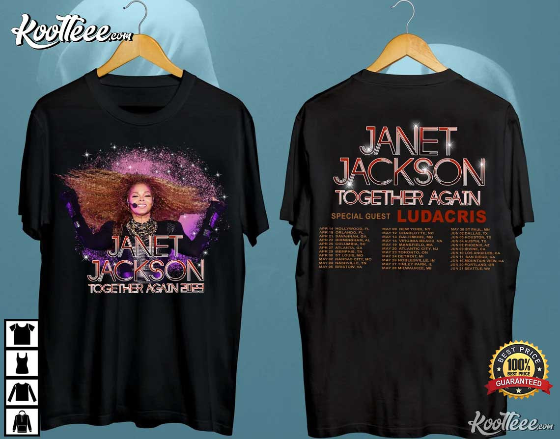 Janet Jackson Together Again Tour 2023 T-Shirt #4