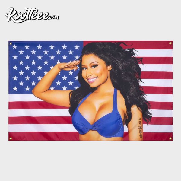 Nicki Minaj Tapestry For College Dorm Wall Best America Flag
