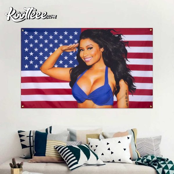 Nicki Minaj Tapestry For College Dorm Wall Best America Flag