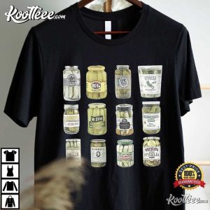 Vintage Canned Pickles Canning Season Gift For Pickle Lovers T Shirt 4