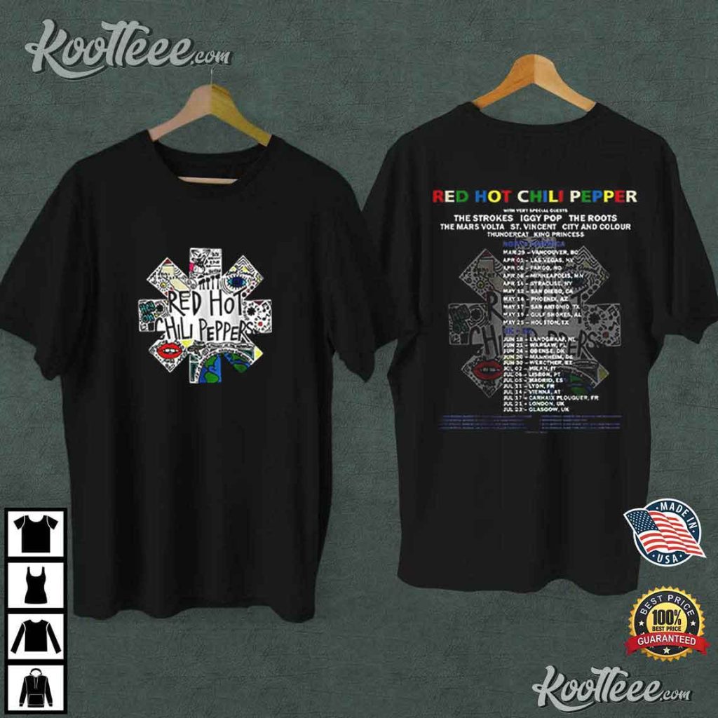 Red Hot Chili Peppers Stadium Tour 2023 Best T-Shirt