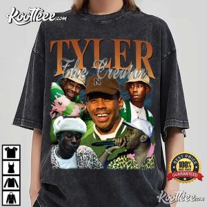Tyler The Creator Vintage Hiphop RnB Rapper Singer Homage Washed T Shirt 1