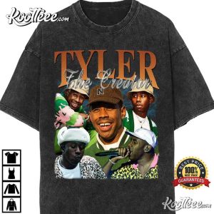 Tyler The Creator Vintage Hiphop RnB Rapper Singer Homage Washed T Shirt 2