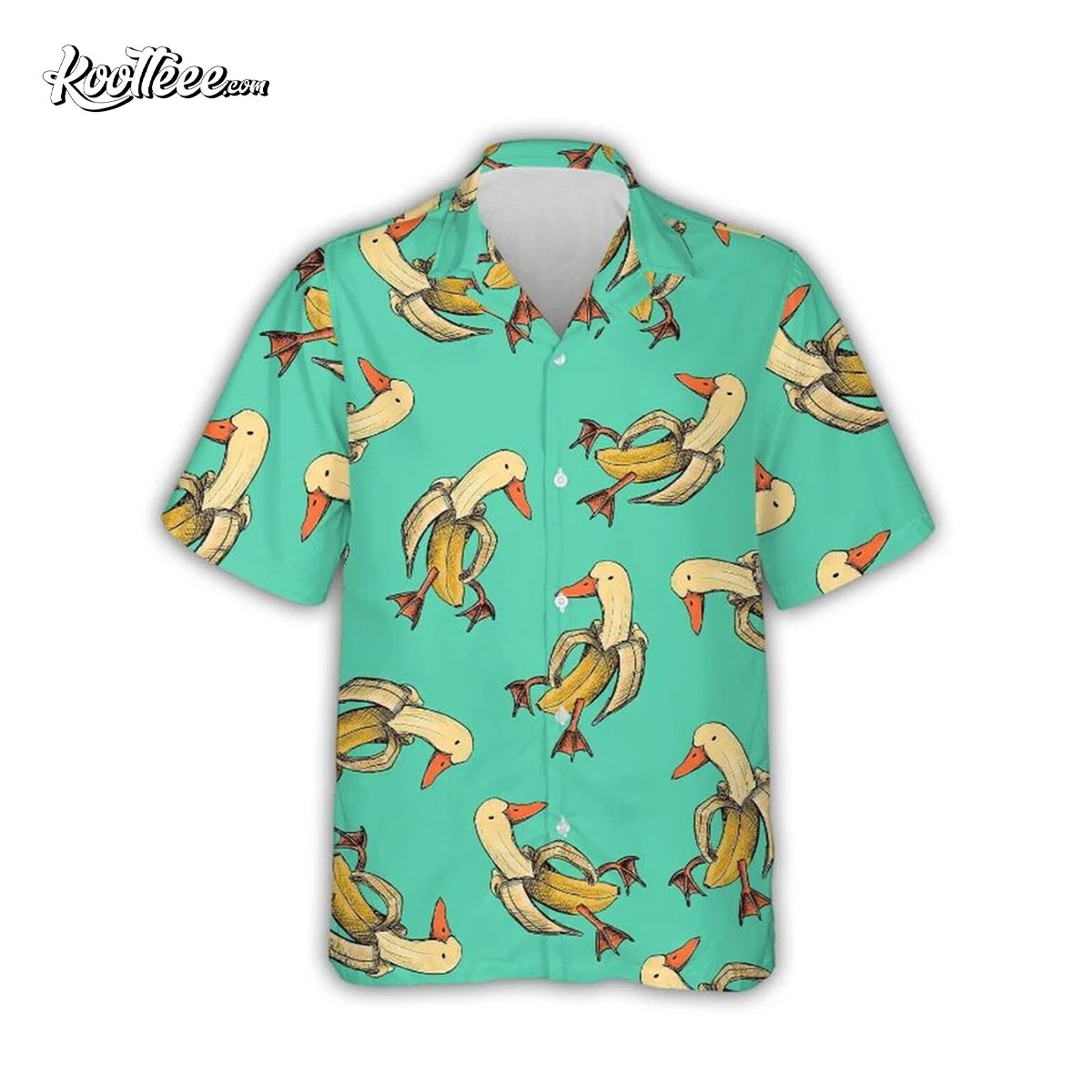 Funny Banana Duck Summer Aloha Hawaiian Shirt
