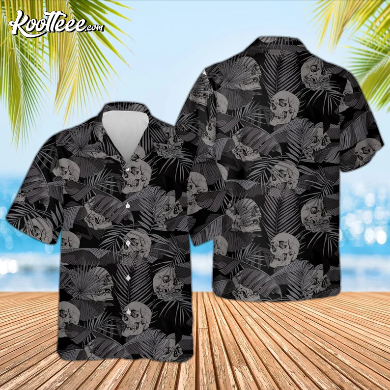 Gothic Skull Goth Men Hawaiian Shirt