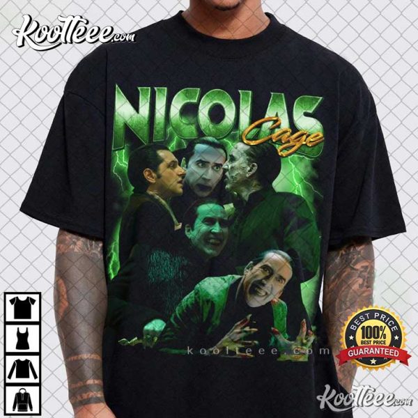 Nicolas Cage Vintage 90s Dracula T-Shirt