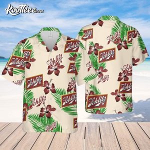 Beige Schlitz Beer Summer Beach Gift Hawaiian Shirt 1