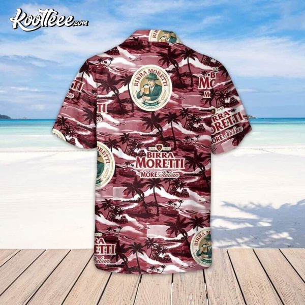 Birra Moretti Beer Island Pattern Hawaiian Shirt