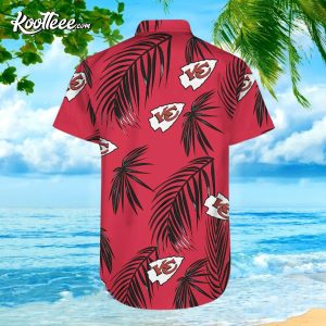 Kansas City Chiefs Flower Short Sleeve Hawaiian Shirt 2