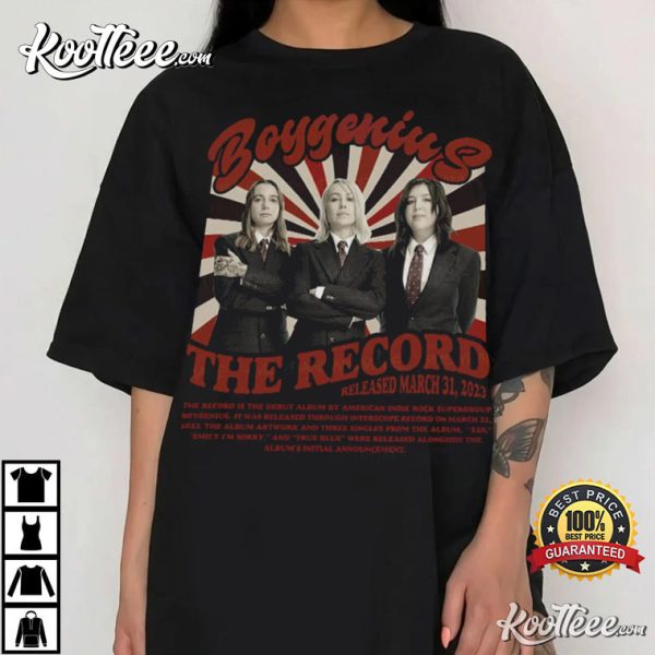 Boygenius Band Vintage Reset Tour 2023 T-shirt