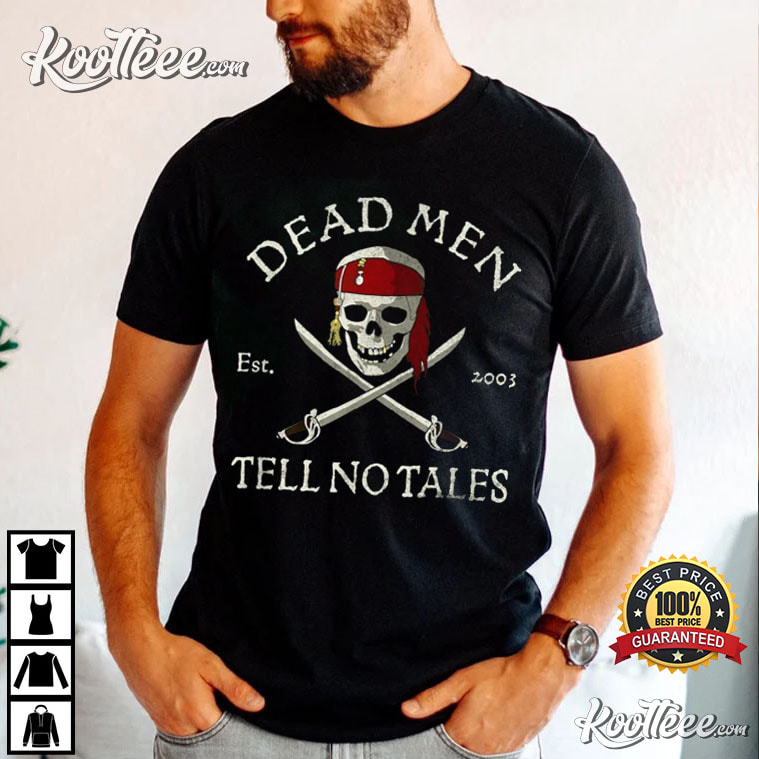 Mens Patriotic A Pirates Life For Me Skull Biker Tee Shirt