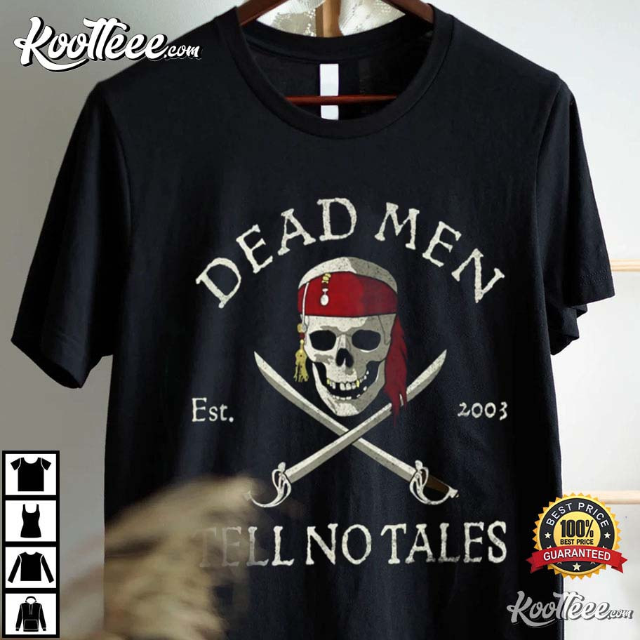 Vintage Dead Men Tell No Tales Disney Pirates Comfort Color T-Shirt