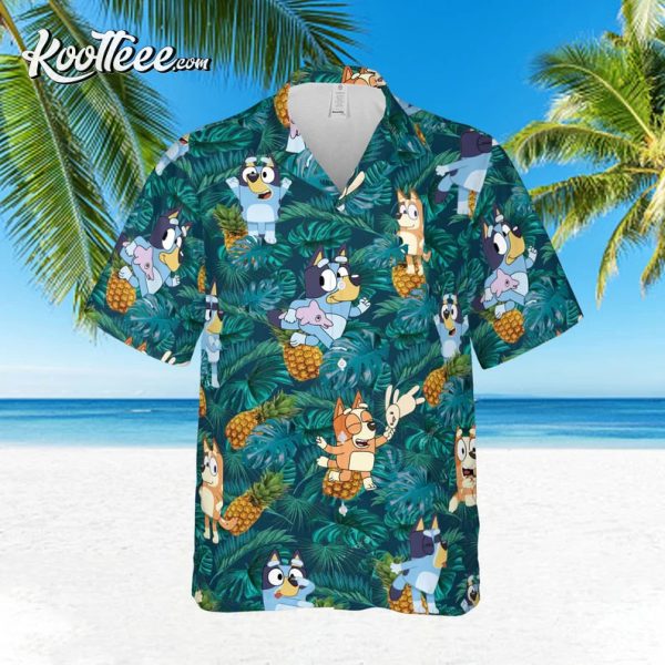 Funny Bluey Beach Outfit Hawaiian Shirt