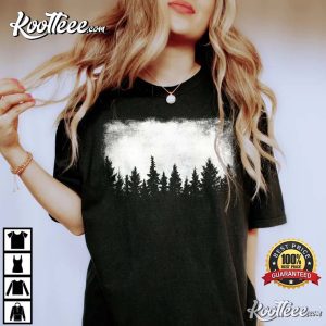 Comfort Colors Pine Tree Silhouette Forest Outdoors Camping T-shirt Comfort Colors Pine Tree Silhouette Forest Outdoors Camping T shirt 2