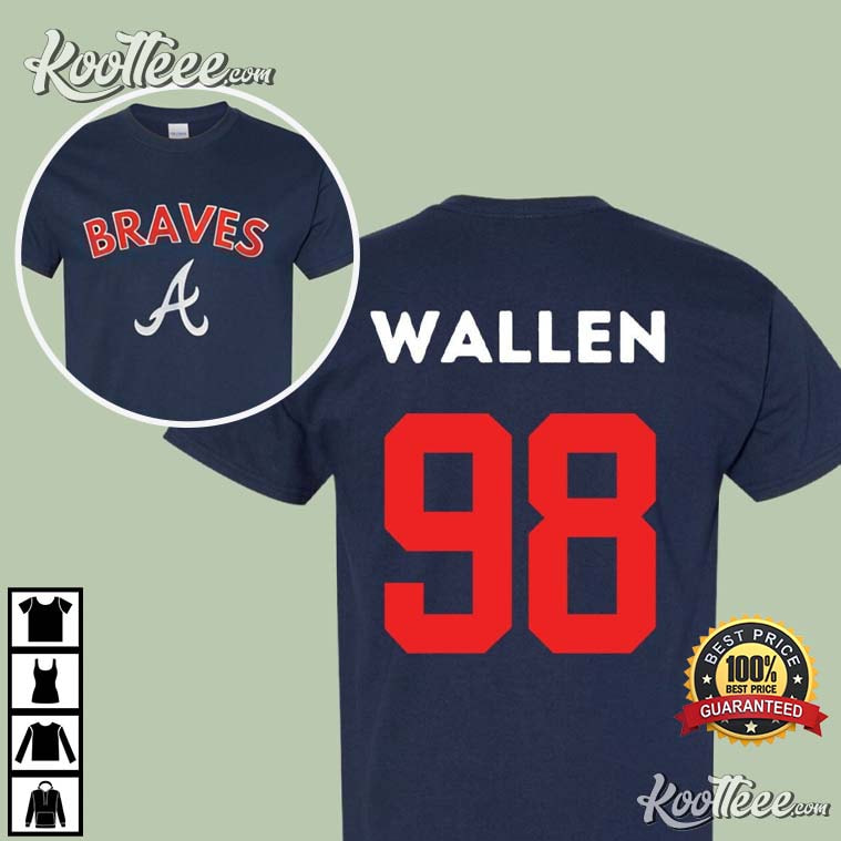 Get Morgan Wallen 98 Atlanta Braves MLB Music Country Vintage