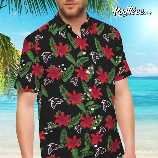 Atlanta Falcons Tropical Flower Hawaiian Shirt And Shorts