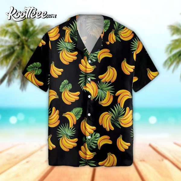 Banana Palm Leaf Pattern Hawaiian Shirt
