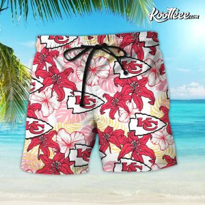 Nfl Hawaiian Shirt Kansas City Chiefs Shorts Star Custom Name Number-1