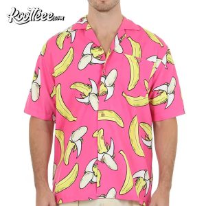 Pink Banana Men's Hawaiian Shirt