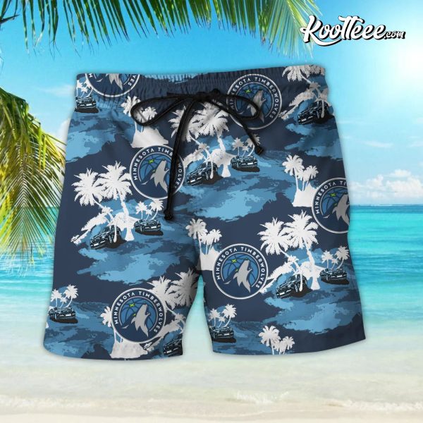 Minnesota Timberwolves Hawaiian Shirt And Shorts