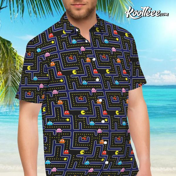 Pacman Hawaiian Shirt And Shorts