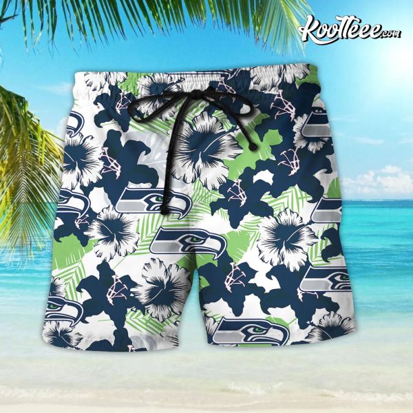 Seattle Seahawks Nfl Hawaiian Aloha Hawaiian Shirt And Shorts