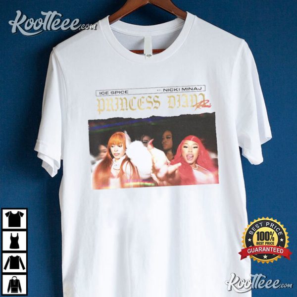 Ice Spice Nicki Minaj Princess Diana Retro T-Shirt