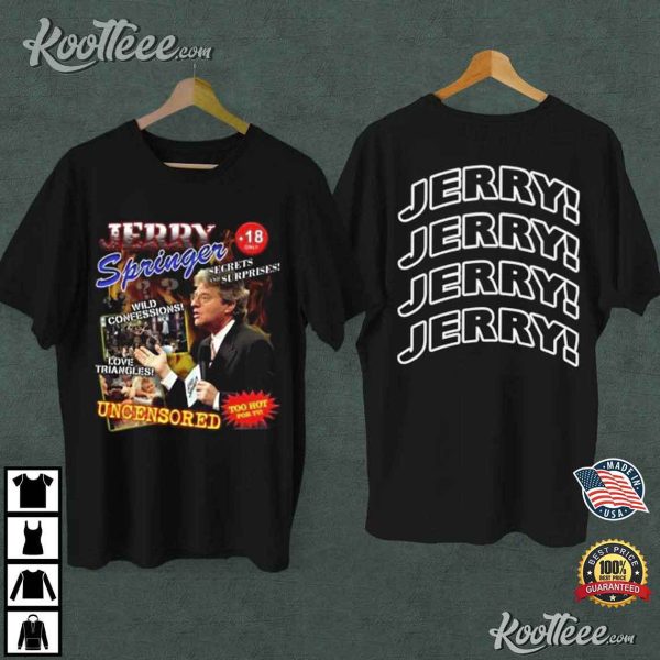 Jerry Springer Show Bootleg Black T-Shirt