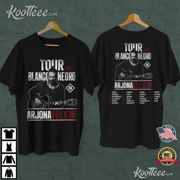 Ricardo Arjona Tour Blanco Y Negro Arjona Volver 2023 T-Shirt