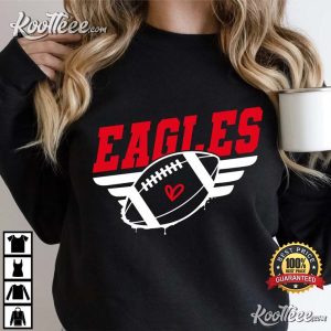 Philadelphia Eagles Football Heart Eagles Mom T Shirt 2