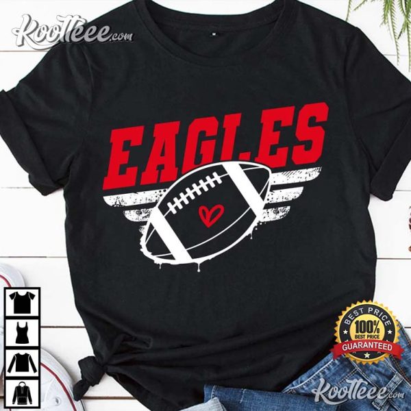 Philadelphia Eagles Football Heart Eagles Mom T-Shirt