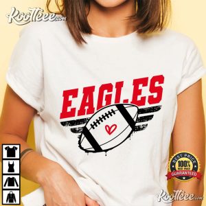 Philadelphia Eagles Football Heart Eagles Mom T Shirt 4