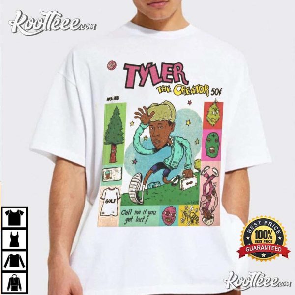 Tyler The Creator Comic Retro Flower Boy T-Shirt