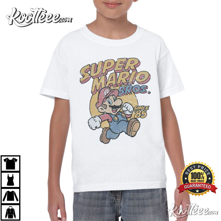 Super Mario 1985 Mario Brothers Retro Gaming T-Shirt
