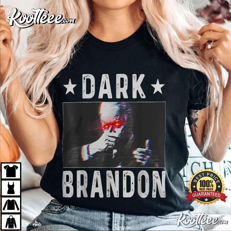 Dark Brandon Biden Saving America Flag Political T-Shirt