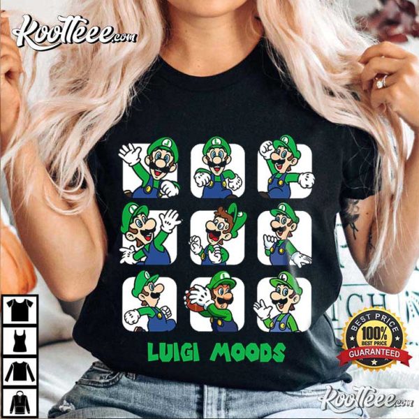 Nintendo Super Mario Luigi Moods T-Shirt