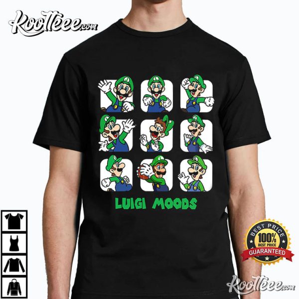 Nintendo Super Mario Luigi Moods T-Shirt