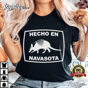 Hecho en Navasota Texas Armadillo Southern State Texan Premium T Shirt 2