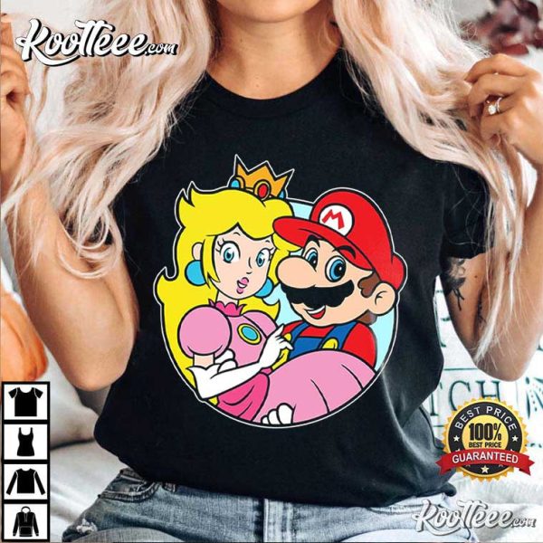 Mario And Princess Peach Super Mario T-Shirt
