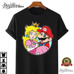 Mario And Princess Peach Super Mario T Shirt 2