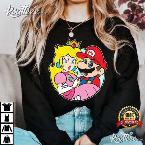 Mario And Princess Peach Super Mario T Shirt 3