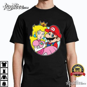Mario And Princess Peach Super Mario T Shirt 4