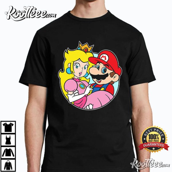 Mario And Princess Peach Super Mario T-Shirt