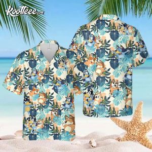 Bluey Beach Hawaii Shirts, Summer Hawaiian Shirt